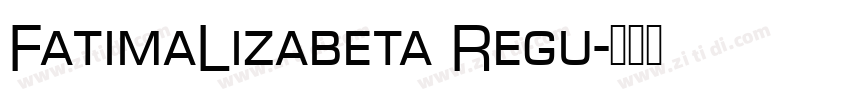 FatimaLizabeta Regu字体转换